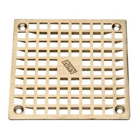 Zurn Zurn 7" x 7" Square Floor Drain W/Screws, Nickel PN400-7S-GRID-W/SCR